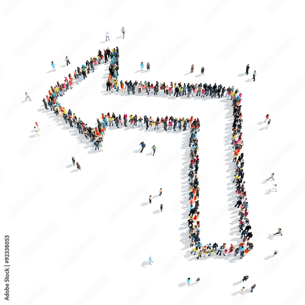 people shape arrow cartoon people shape arrow cartoon