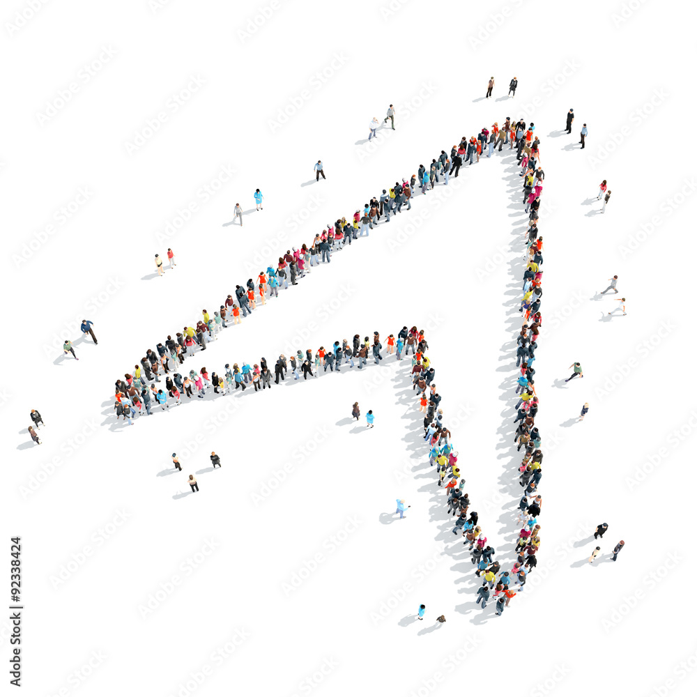 people shape arrow cartoon people shape arrow cartoon