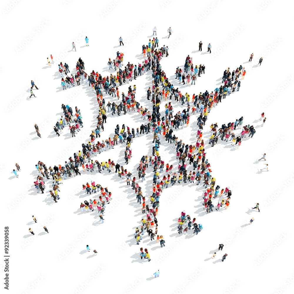 group people shape snowflake group people shape snowflake