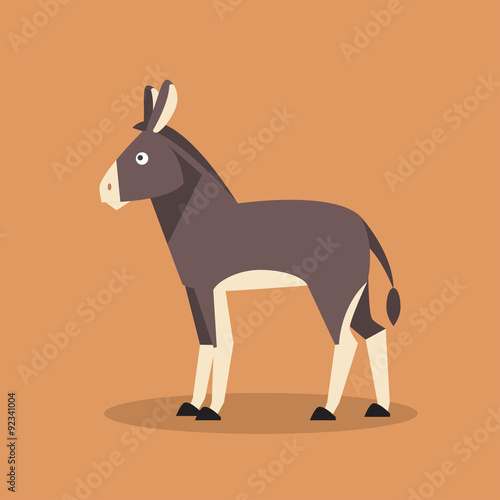 Donkey. Vector Illustration