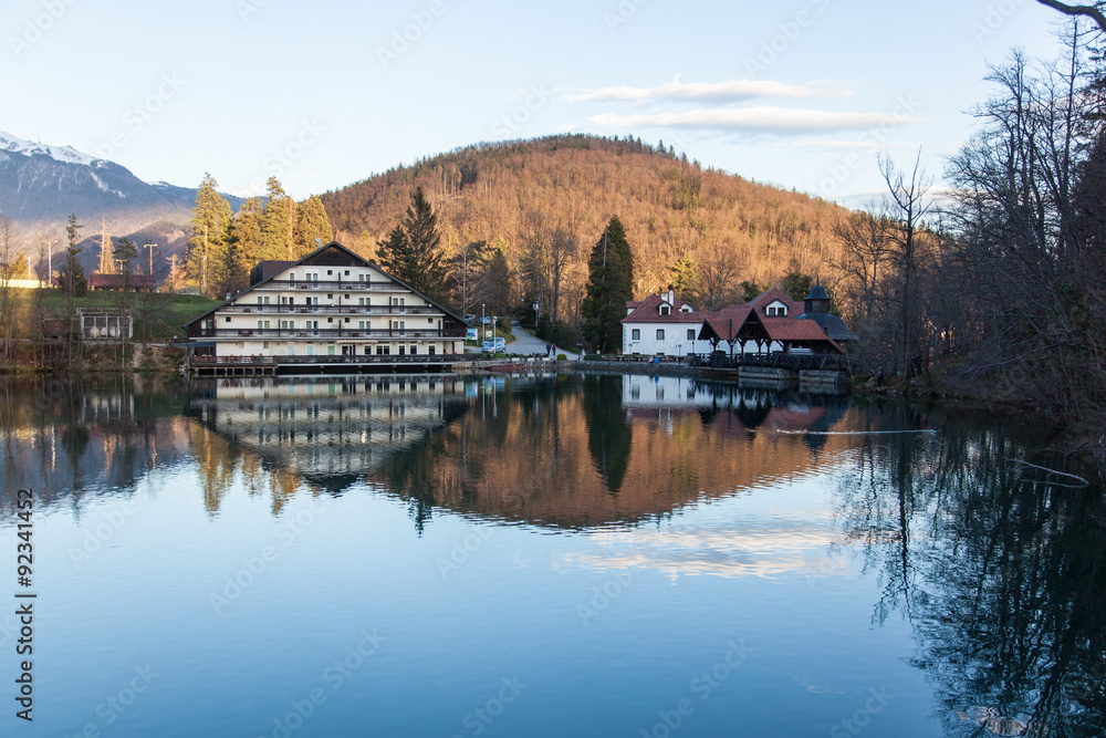 Obraz premium Lake in Preddvor