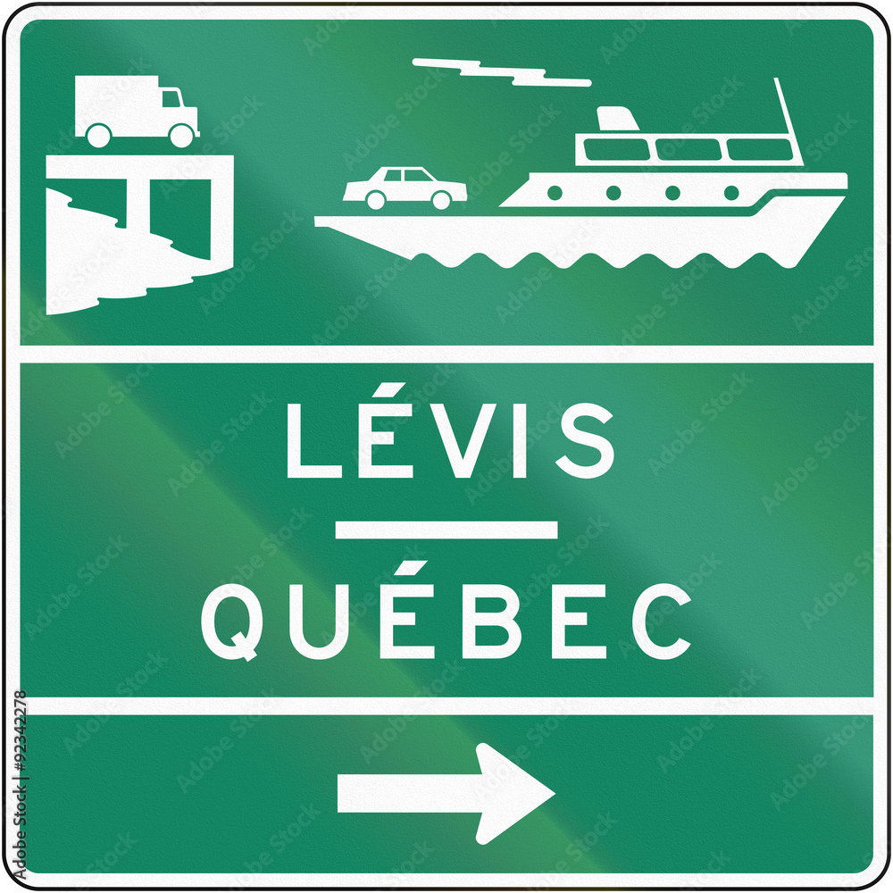Naklejka premium Car Ferry in Canada