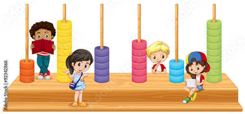 Children and math game
