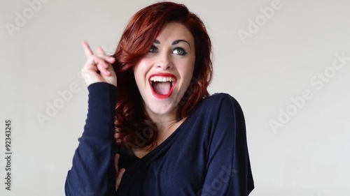 surprised young lady