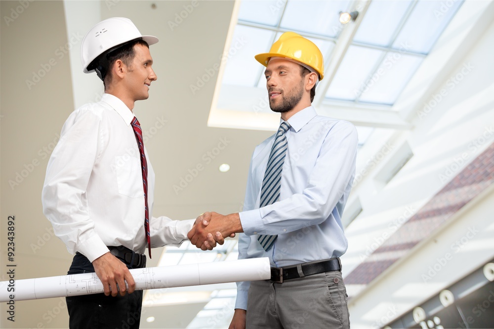 Construction Handshake. Construction Handshake.