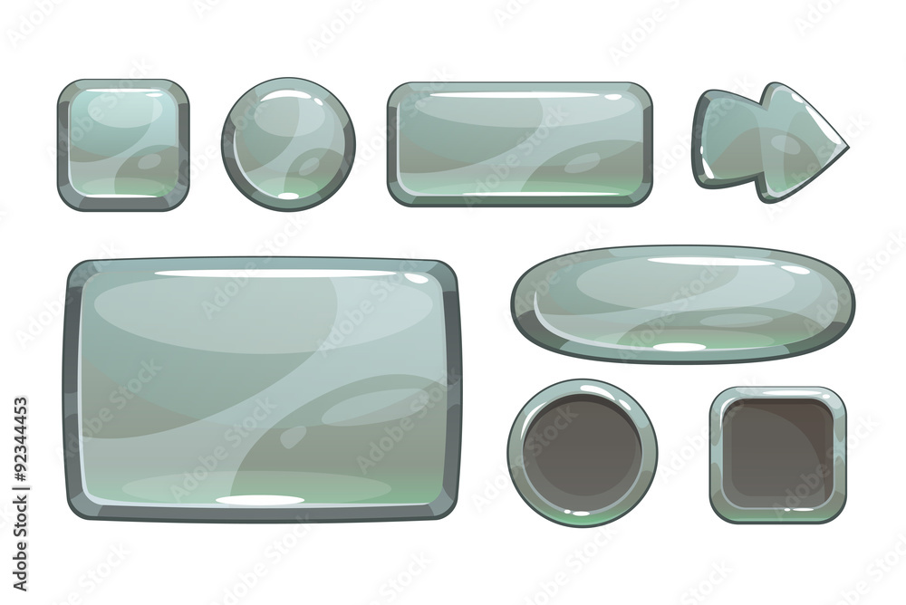 Cartoon silver game assets Cartoon silver game assets