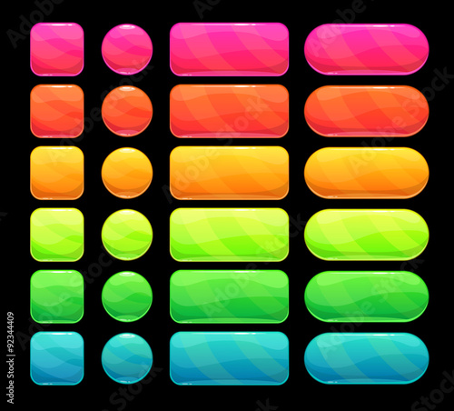 Bright spectrum buttons set