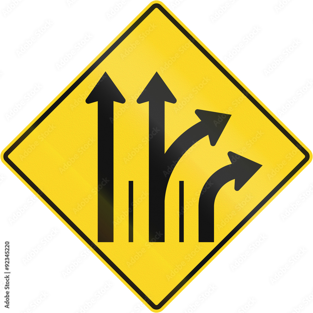 Three Lanes With Right Turn Lane in Canada Three Lanes With Right Turn Lane in Canada
