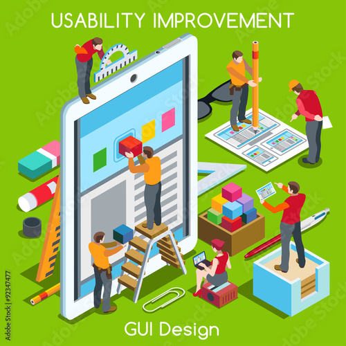 GUI design 03 People Isometric