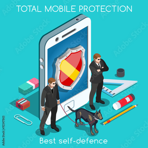 Security App 01 Concept Isometric