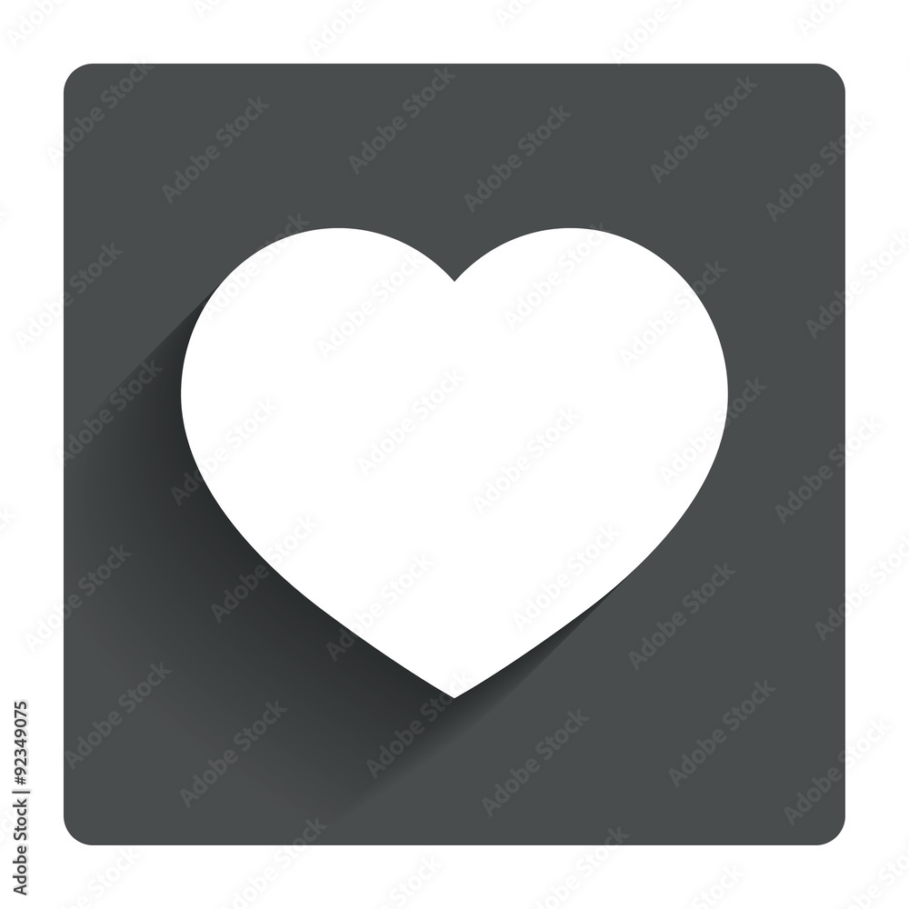Love icon. Heart sign symbol.