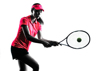 woman tennis player sadness silhouette