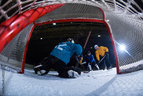 Photography ice hockey goalkeeper