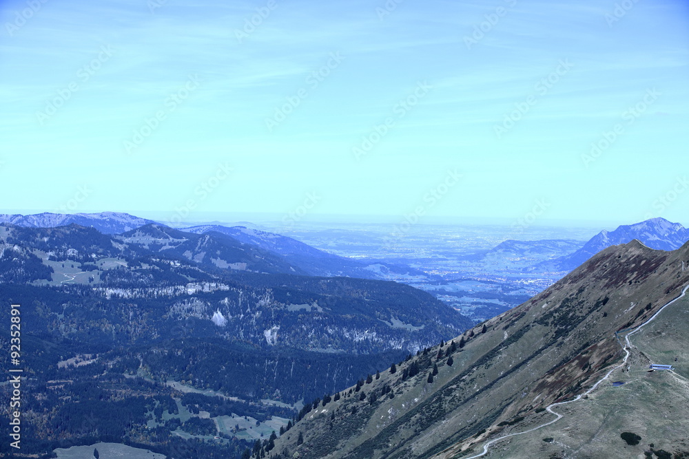 Fototapeta premium Blick von der Kanzelwand