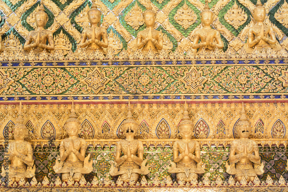 Wat Phra Kaew is a landmark of the Thailand.
