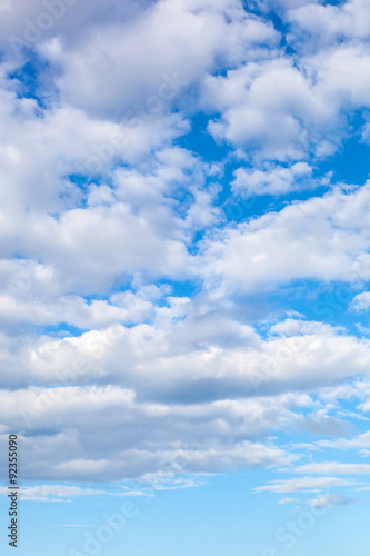 Fototapeta Naklejka Na Ścianę i Meble -  Blue sky with clouds closeup