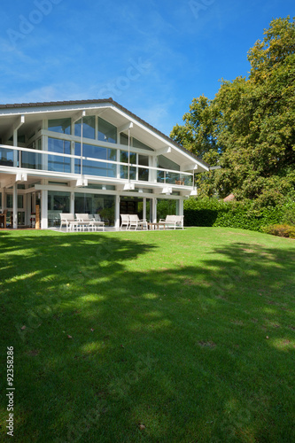 beautiful house with garden