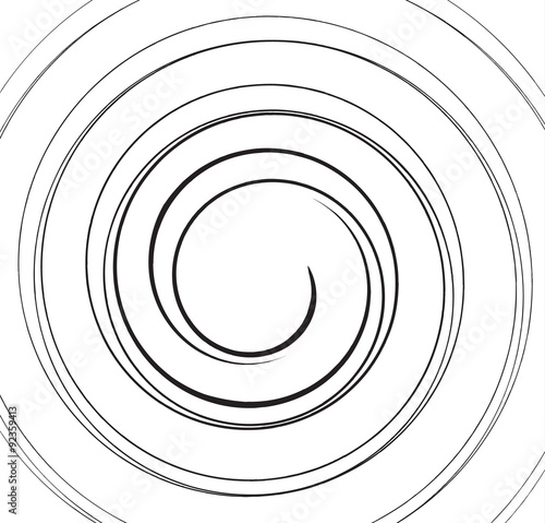 Volute, spiral, concentric lines, circular, rotating background