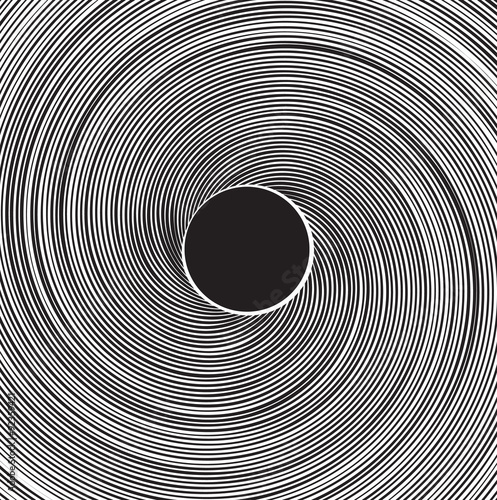 Volute, spiral, concentric lines, circular, rotating background