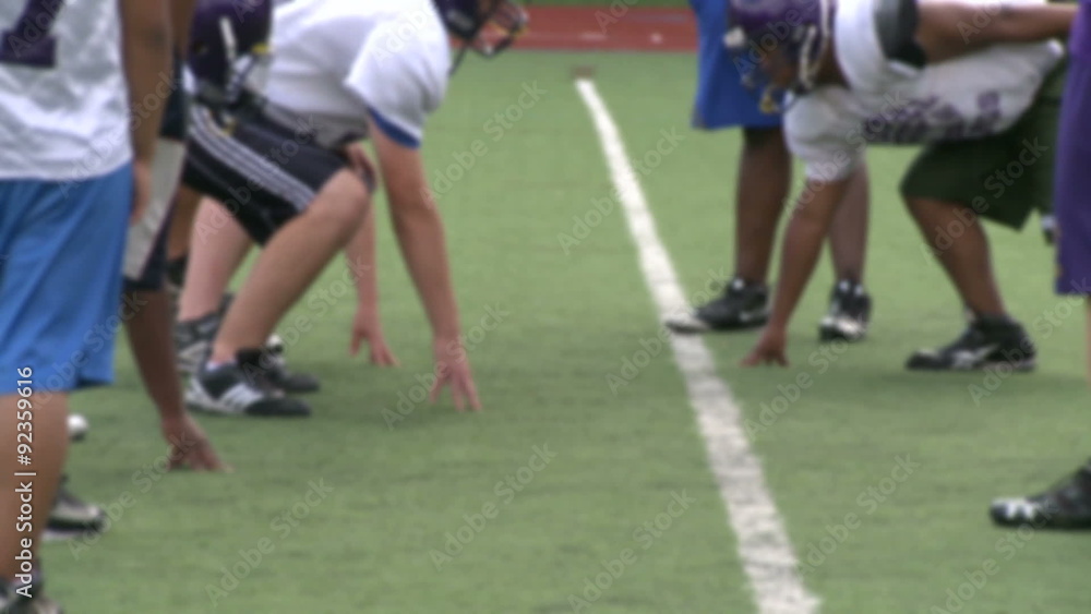High school Football team at practice High school Football team at practice
