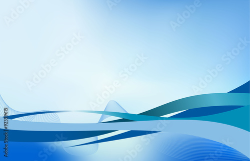 abstract flowing water wave vector background design element