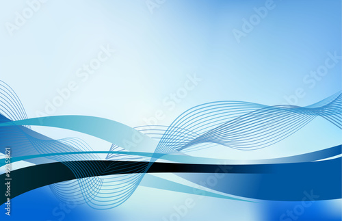 abstract flowing water wave vector background design element