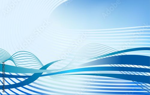 abstract flowing water wave vector background design element
