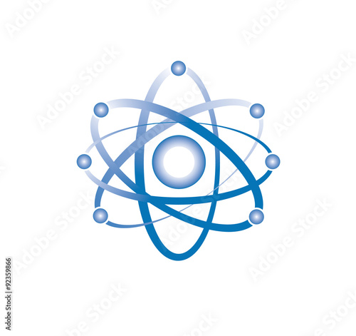 atom or molecule icon sign vector