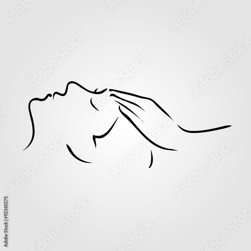 Woman receiving spa treatment