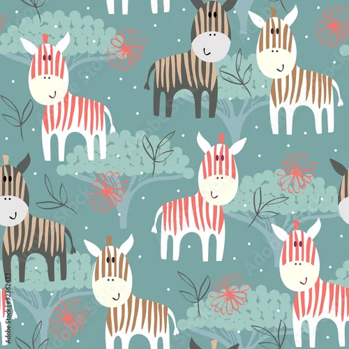 Tapety kolorowe zebry