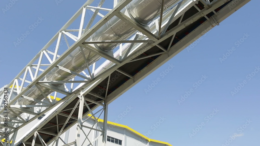 New modern industrial waste plant pipelines from the outside. Waste-to-energy plant. Produces a combustible fuel commodity, such as methane, methanol, ethanol and synthetic fuels. New modern industrial waste plant pipelines from the outside. Waste-to-energy plant. Produces a combustible fuel commodity, such as methane, methanol, ethanol and synthetic fuels.
