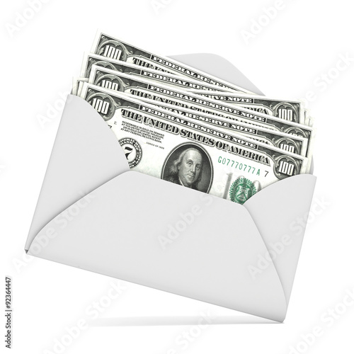 Photography Dollars in envelope