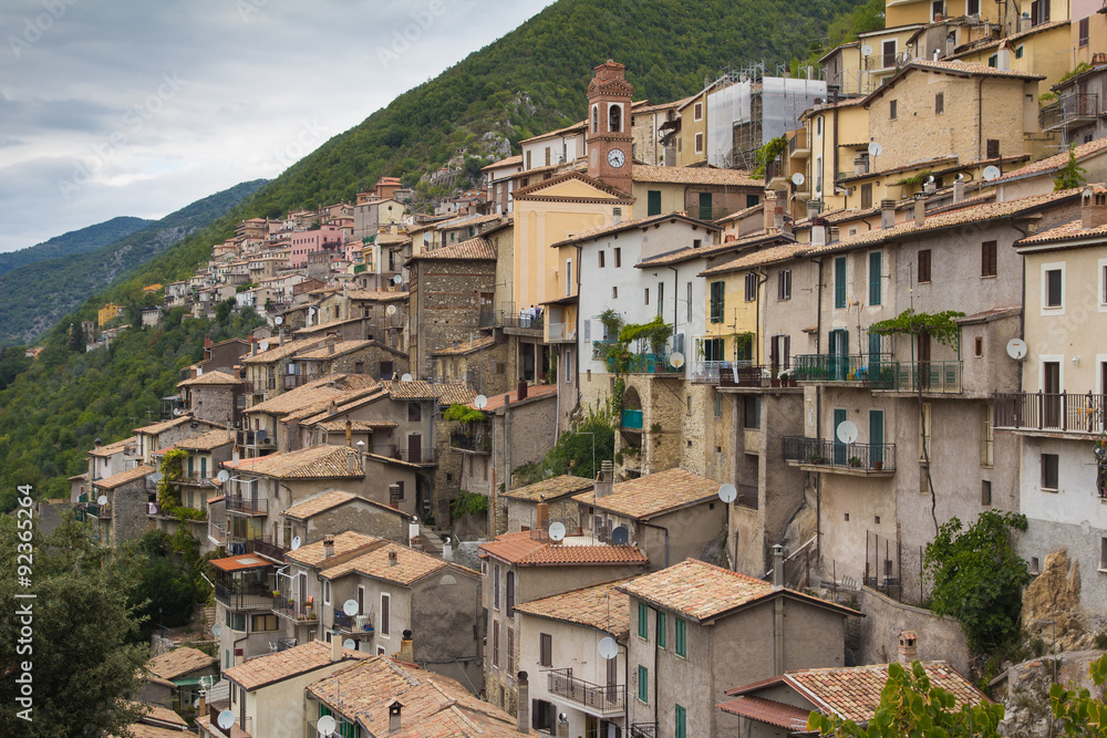 Fototapeta premium Borgo medievale di Paganico in Lazio