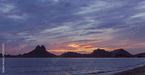 Sunset over Mount Tetakawi, Mexico