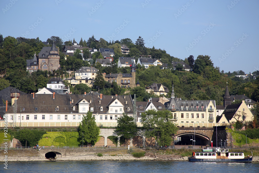 view across the river at Koblenz