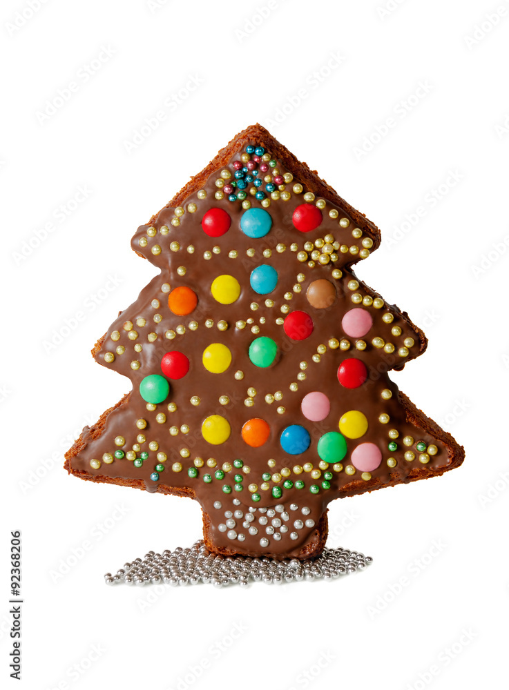custom made wallpaper toronto digitalHomemade cake in a shape of a christmas tree isolated