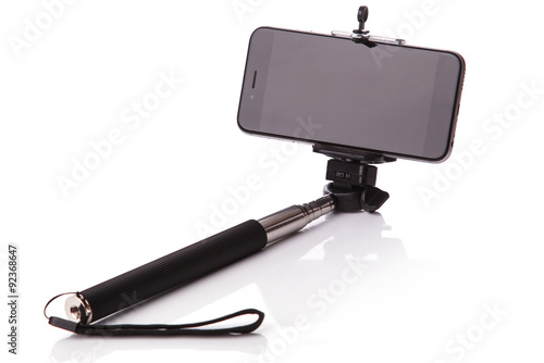 Fotografie Smart phone on a selfie stick