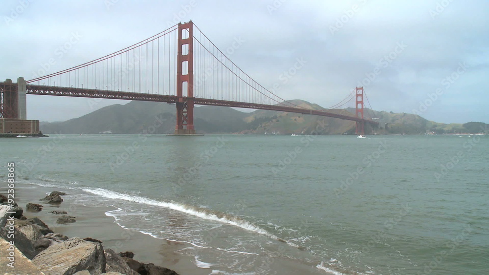 Shore view of Golden Gate Shore view of Golden Gate