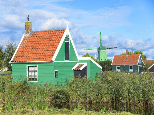 Traditional Dutch village.