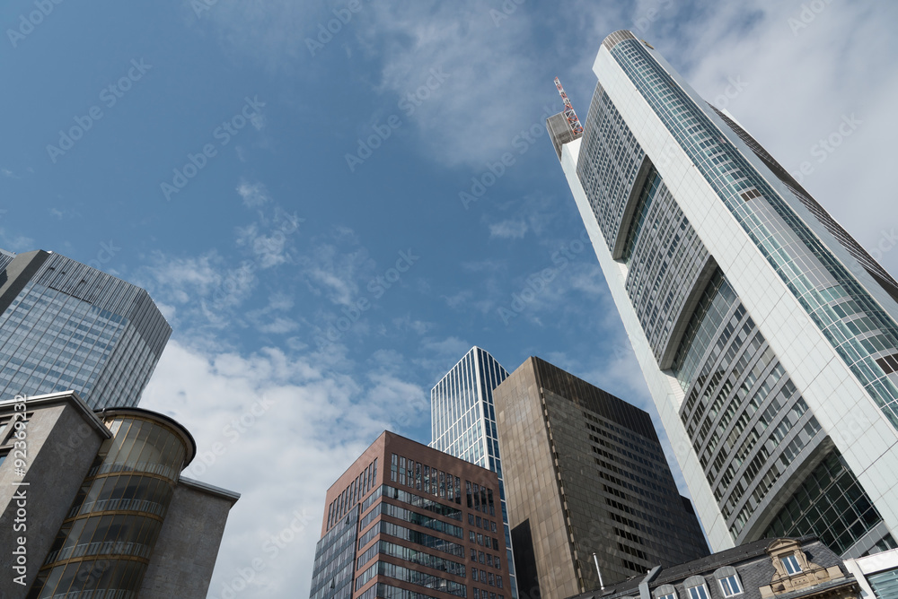 Obraz premium Office buildings Skyscapers in Frankfurt Germany