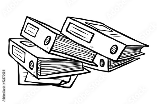 stack of document files 