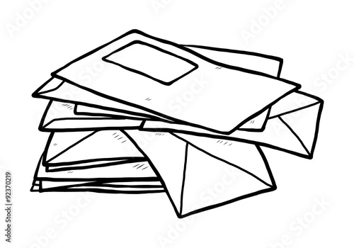 pile of envelope