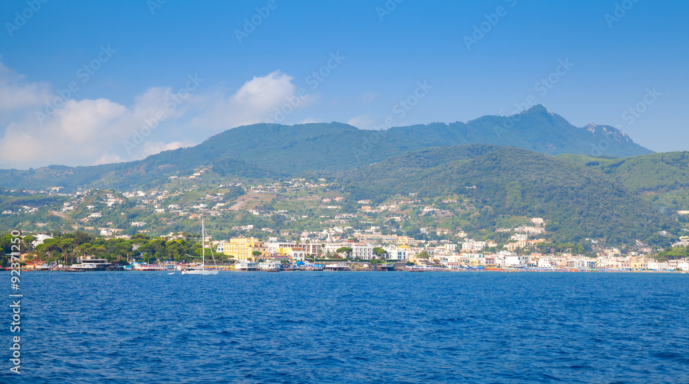 Coastal landscape of Ischia island, Italy