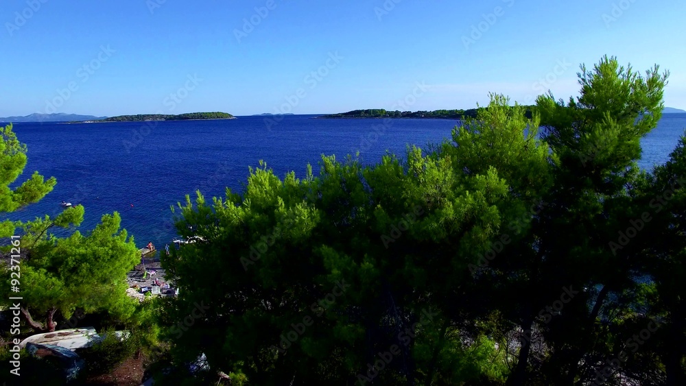 beautiful Korcula island in the archipelago of Dubrovnik and Makarska beautiful Korcula island in the archipelago of Dubrovnik and Makarska