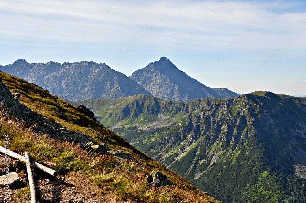 Fototapeta premium Krywań z drogi na Beskid, Tatry