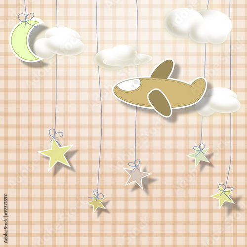 Karte: Baby - Vektor Grafik