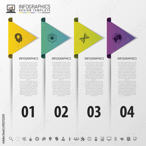colorful arrows. infographic timeline concept. Modern design template. Vector illustration