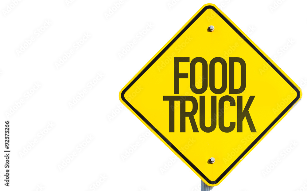 Food Truck sign isolated on white background Food Truck sign isolated on white background