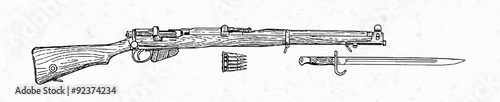 Obraz na płótnie Lee–Enfield rifle, 1903 w salonie