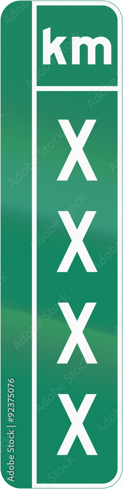 Obraz premium Milestone Sign in Canada